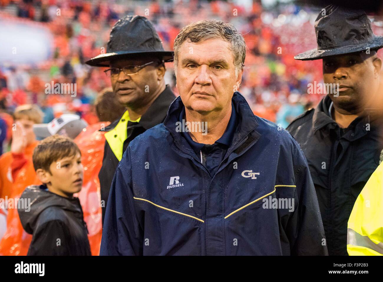 Georgia Tech Head Coach Paul Johnson during the NCAA college football game between Georgia Tech and Georgia Tech Head Coach Paul Johnson during the NCAA college football game between Georgia Tech and