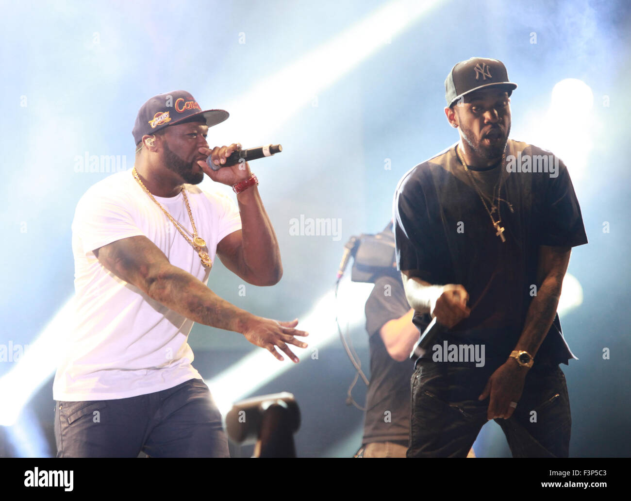 Las Vegas, Nevada, USA. 10th Oct, 2015. Rapper 50 cents performs on the ...