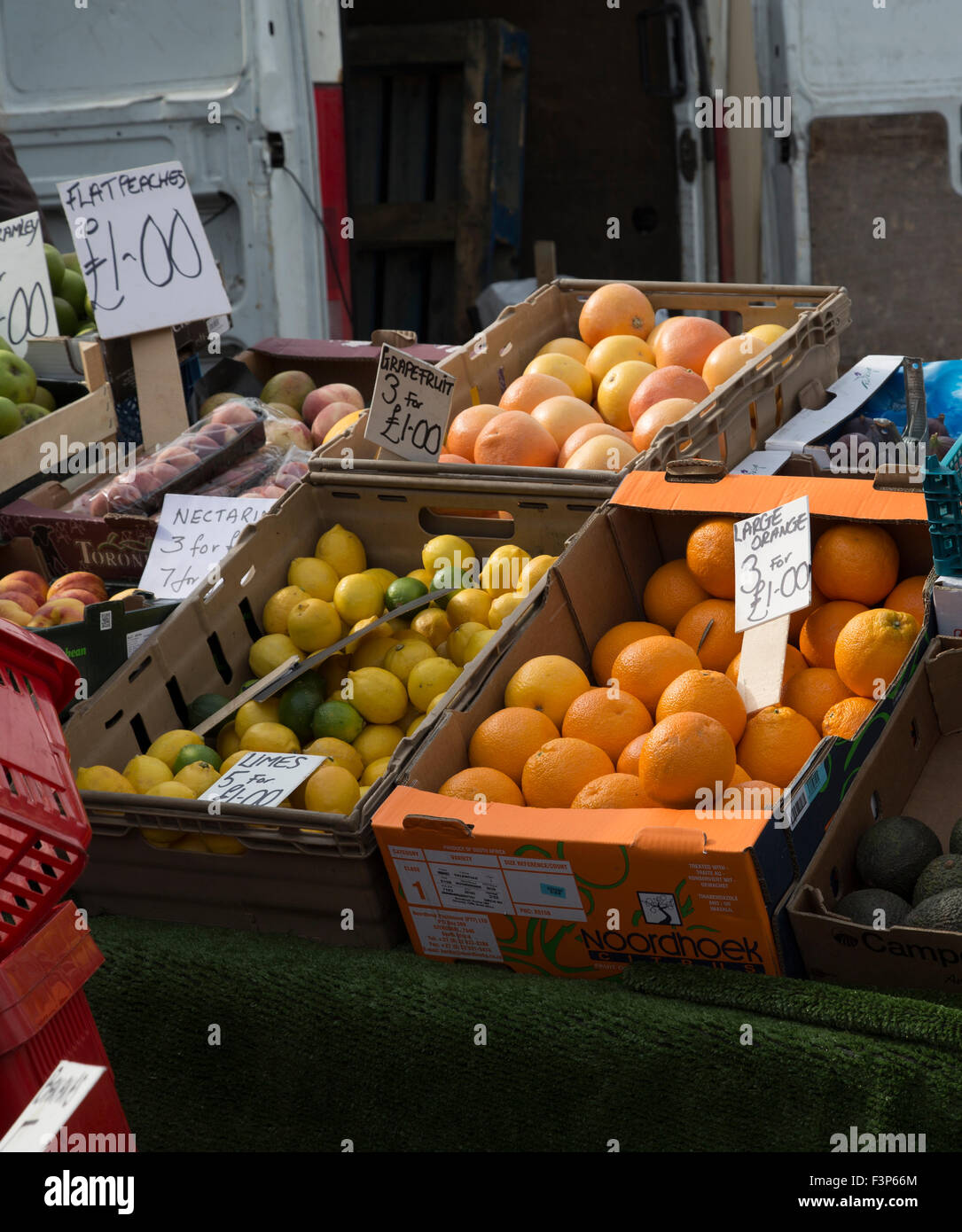 Local market stall selling Fruit, Stock Photo