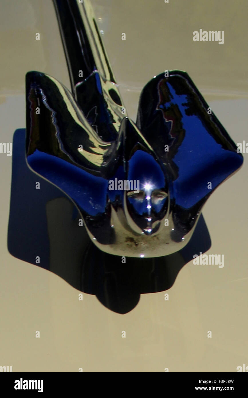 classic car hood ornament plymouth brian mcguire Stock Photo Alamy