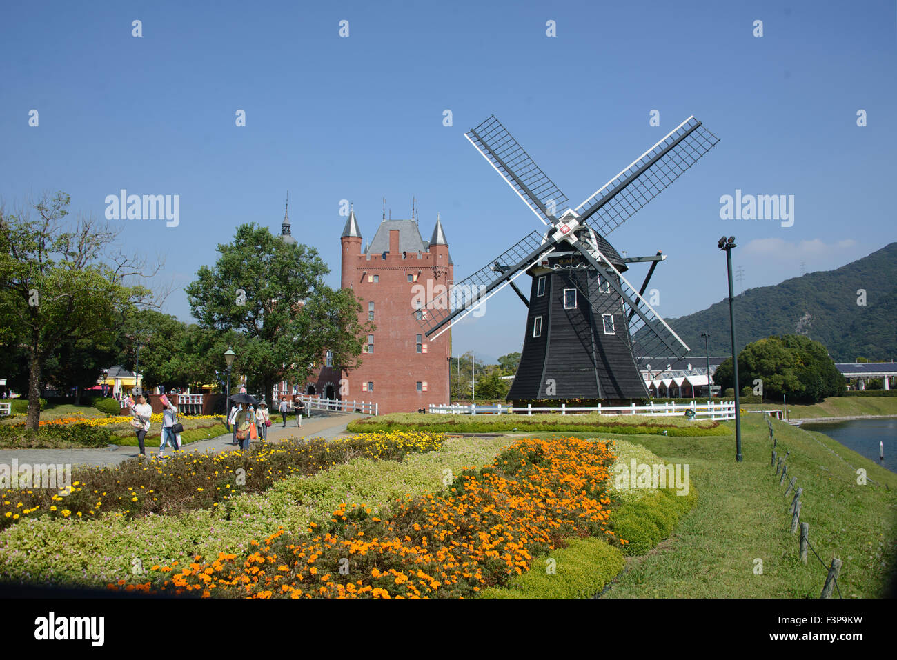 Huis Ten Bosh Dutch theme Park, Japan Stock Photo Alamy