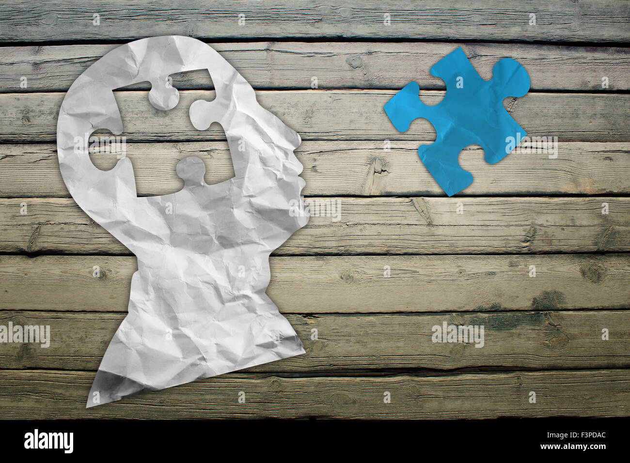 Paper people symbols wood deck background human man head hi-res stock ...