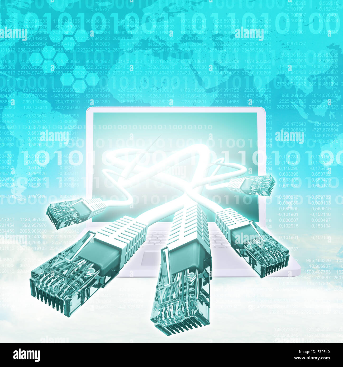 Abstract background with computer Stock Photo - Alamy