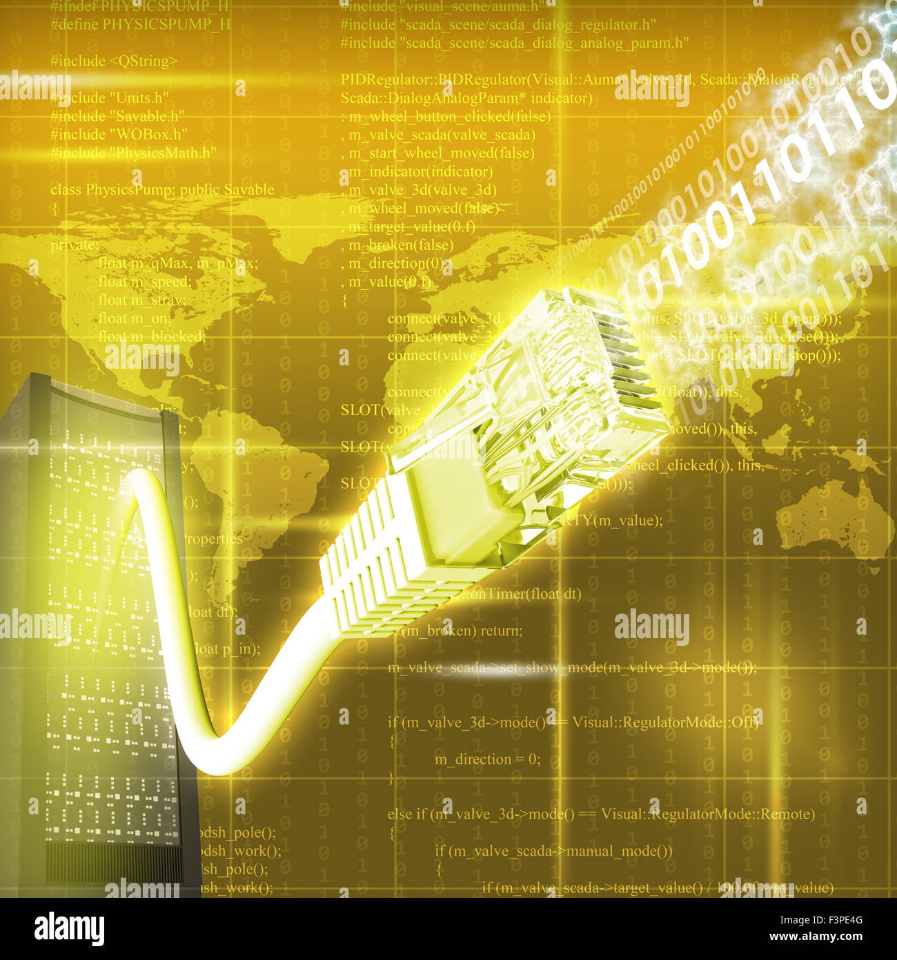 Abstract background with computer wire Stock Photo Alamy