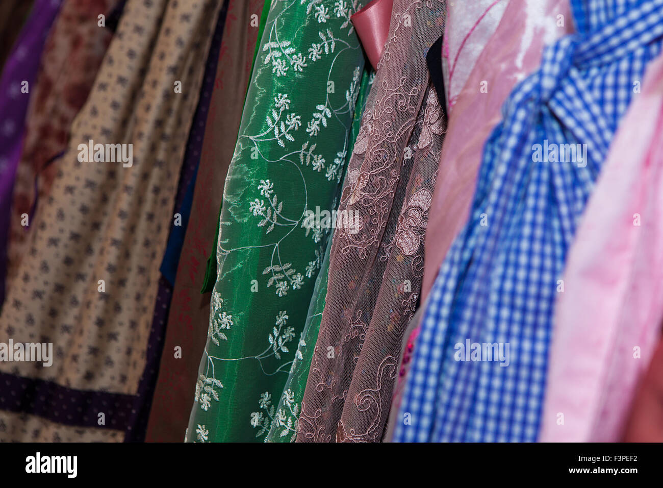 Traditional Bavarian dress in shop prepared Stock Photo