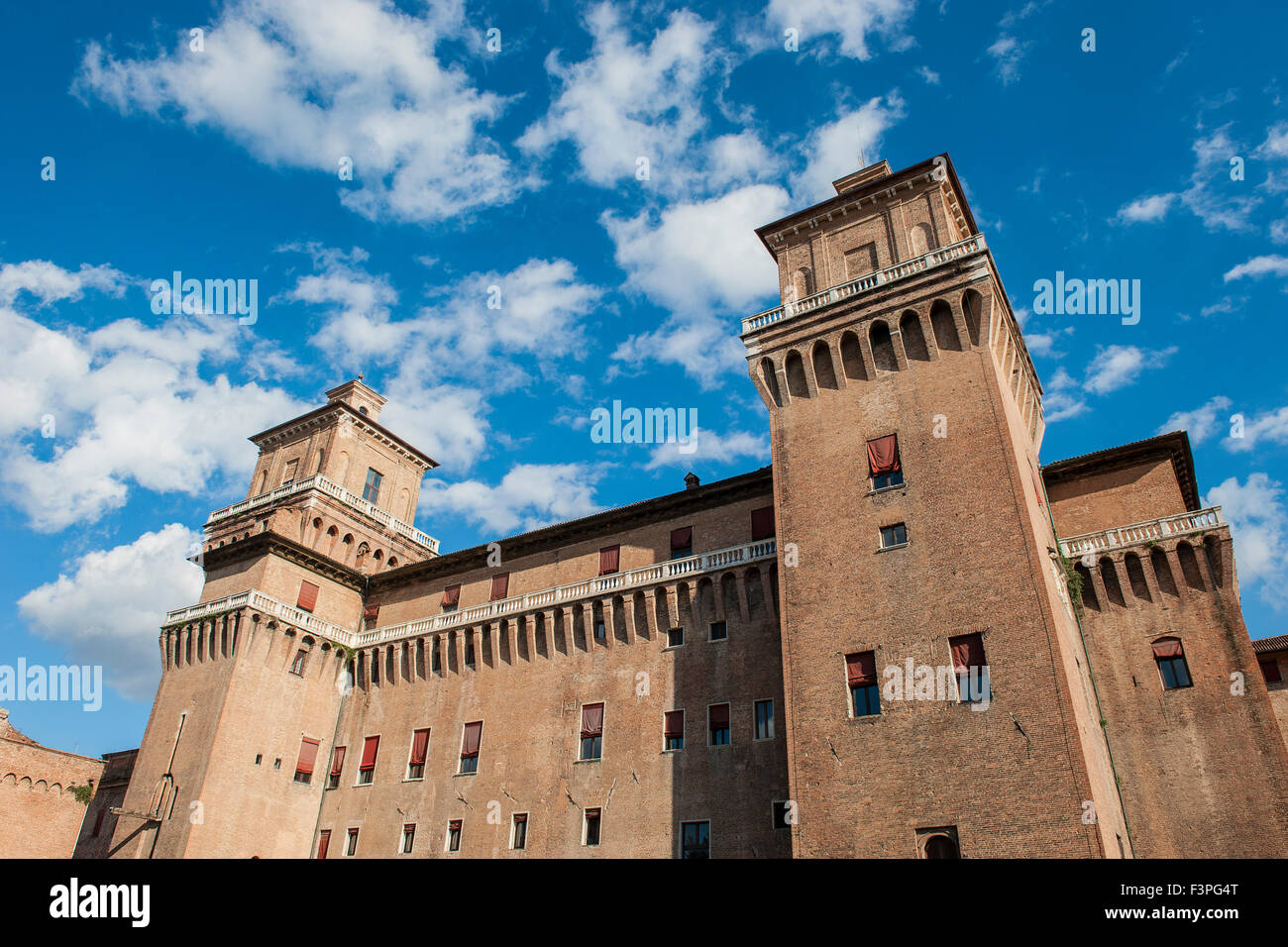 Italy, Emilia Romagna, Ferrara, Estense castle Stock Photo
