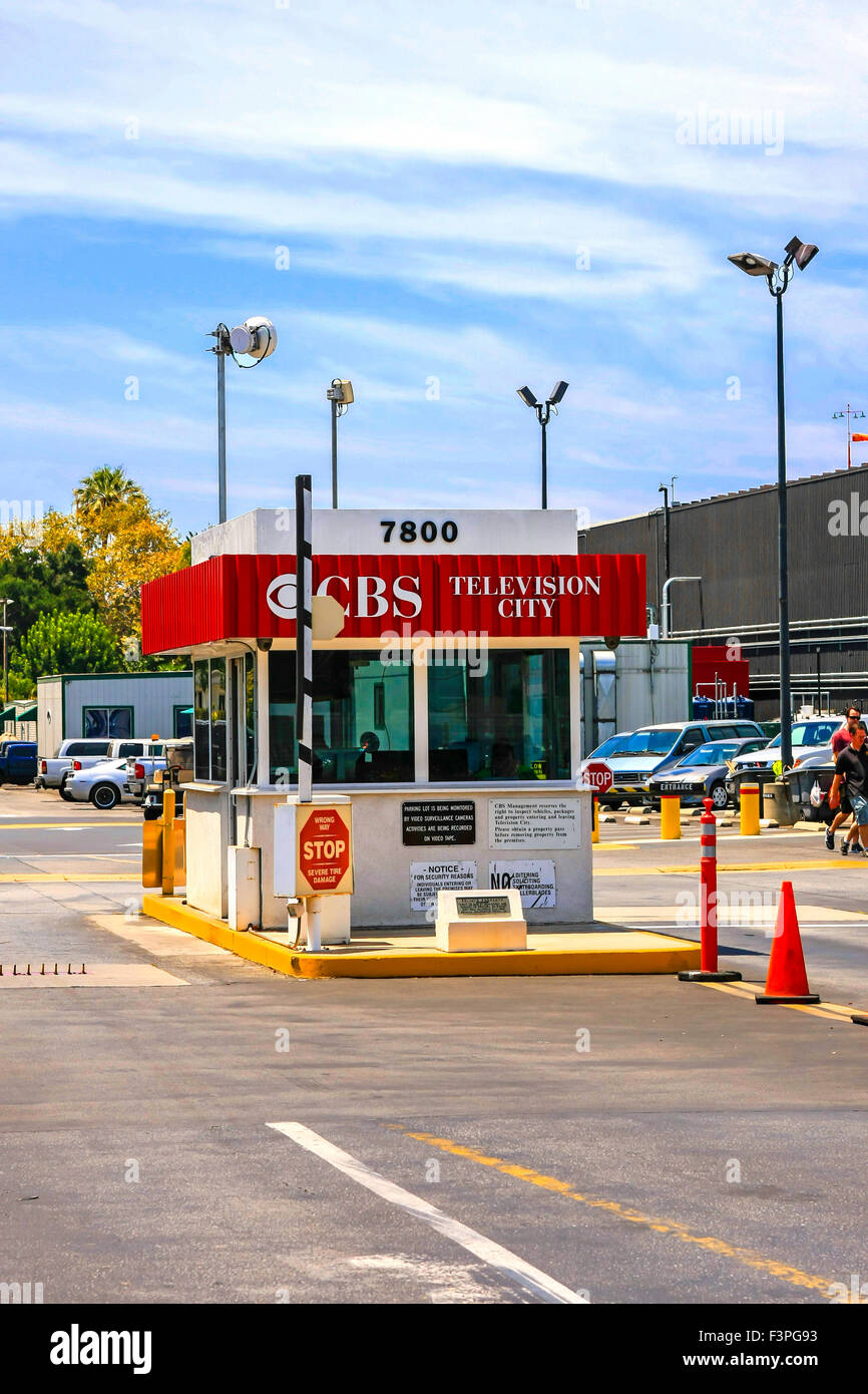 Entrance to CBS Television City on Beverly Blvd in downtown Los Angeles Stock Photo