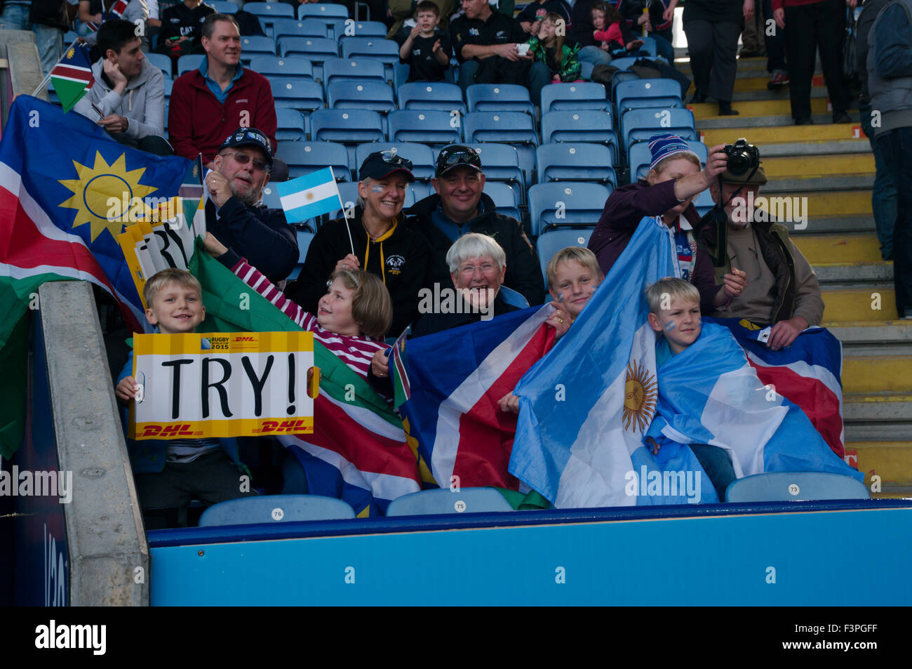 Leicester, UK, 11 October 2015, Argentina v Namibia, Rugby World Cup 2015, Pool C, Credit: Colin Edwards/Alamy Live News Stock Photo