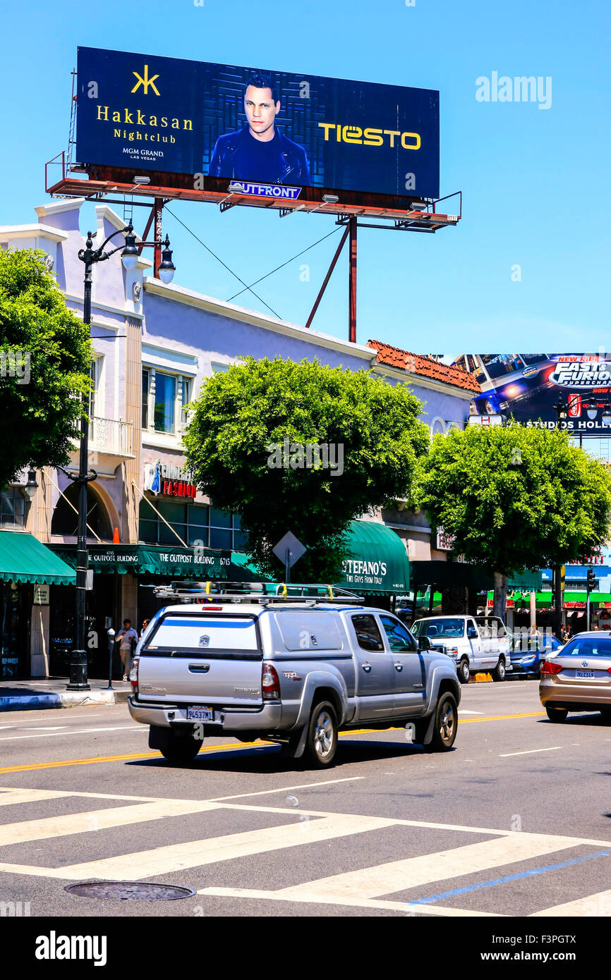 Giant billboard advertising tiesto seen hires stock photography and