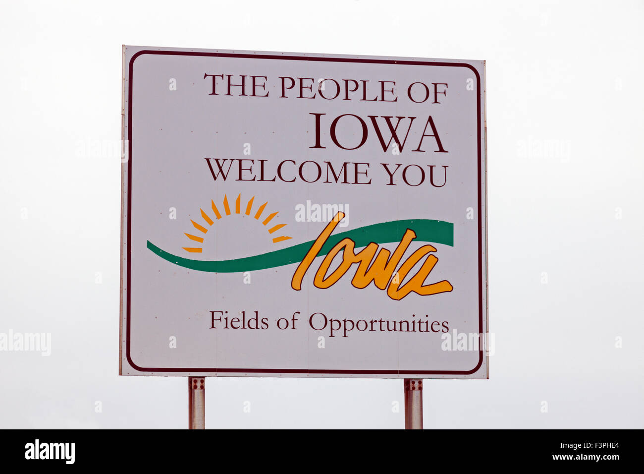 Welcome to iowa sign hi-res stock photography and images - Alamy