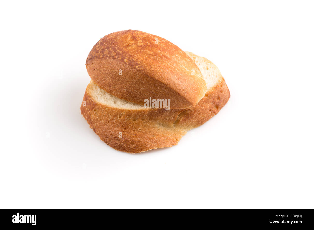 Traditional white bread slice isolated on white background Stock Photo ...