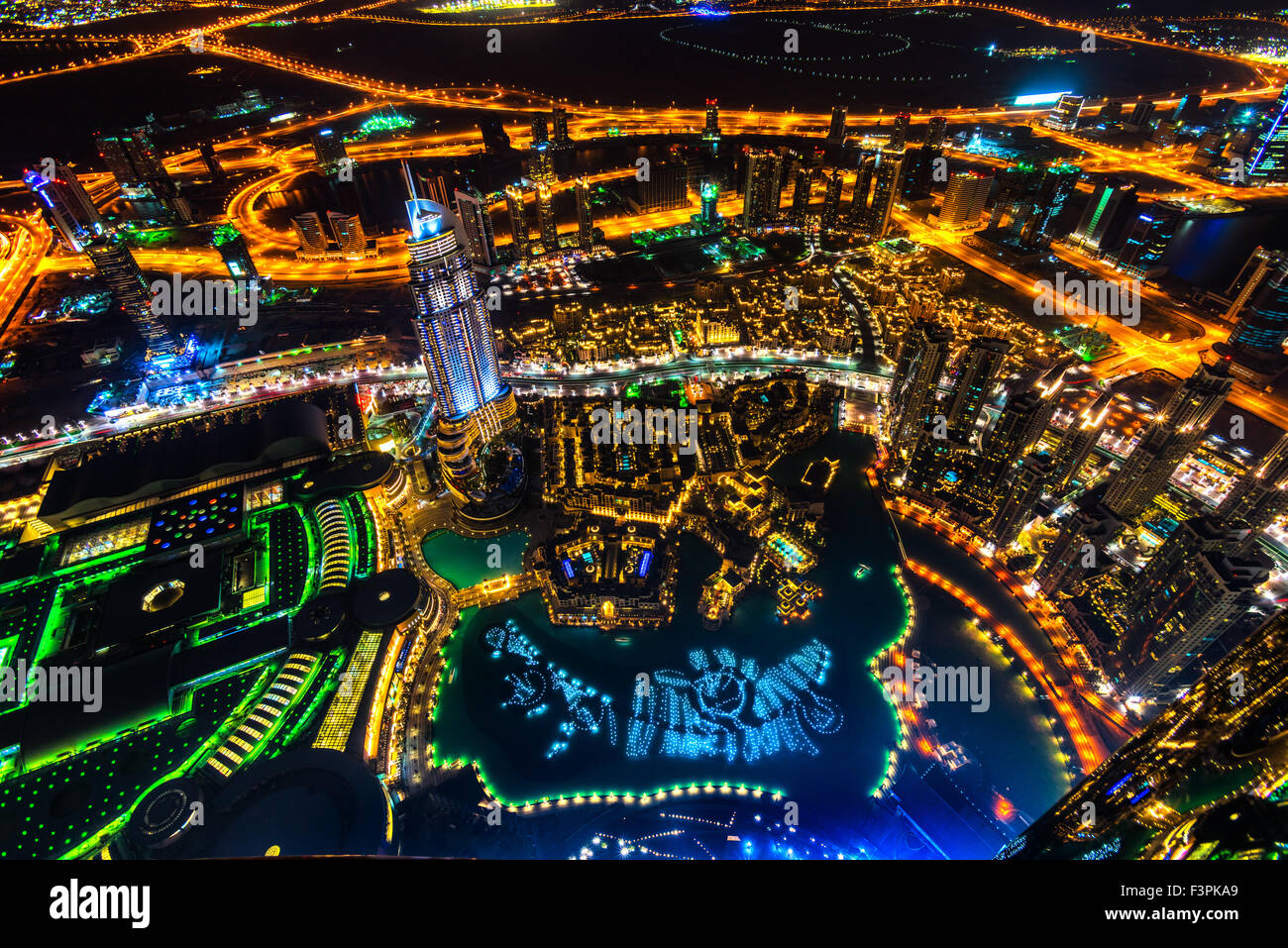 Dubai skyline at dusk, UAE Stock Photo - Alamy