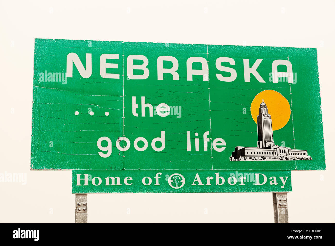 Welcome to nebraska sign hi-res stock photography and images