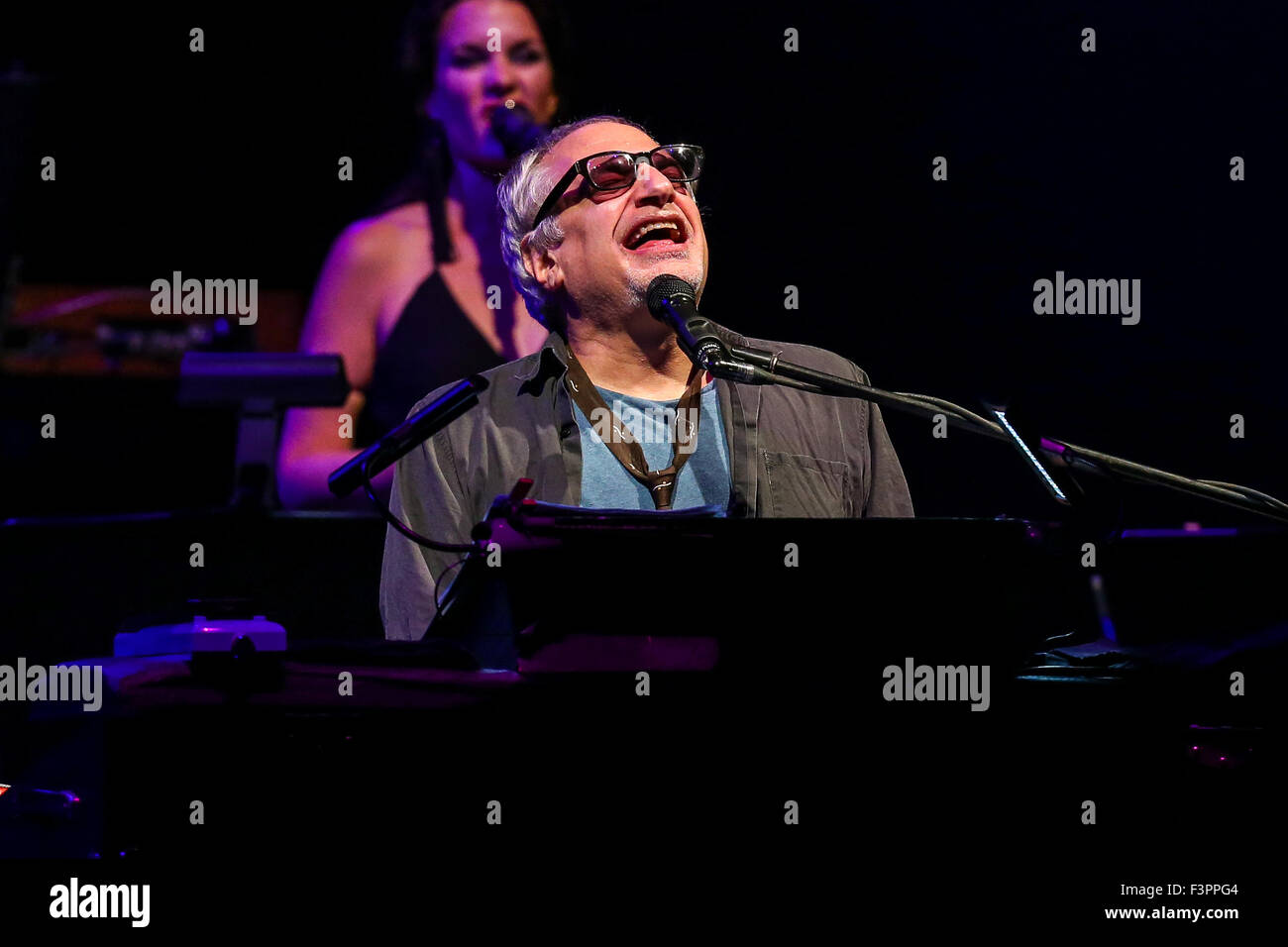 Steely Dan performs live on tour in 2015 Stock Photo