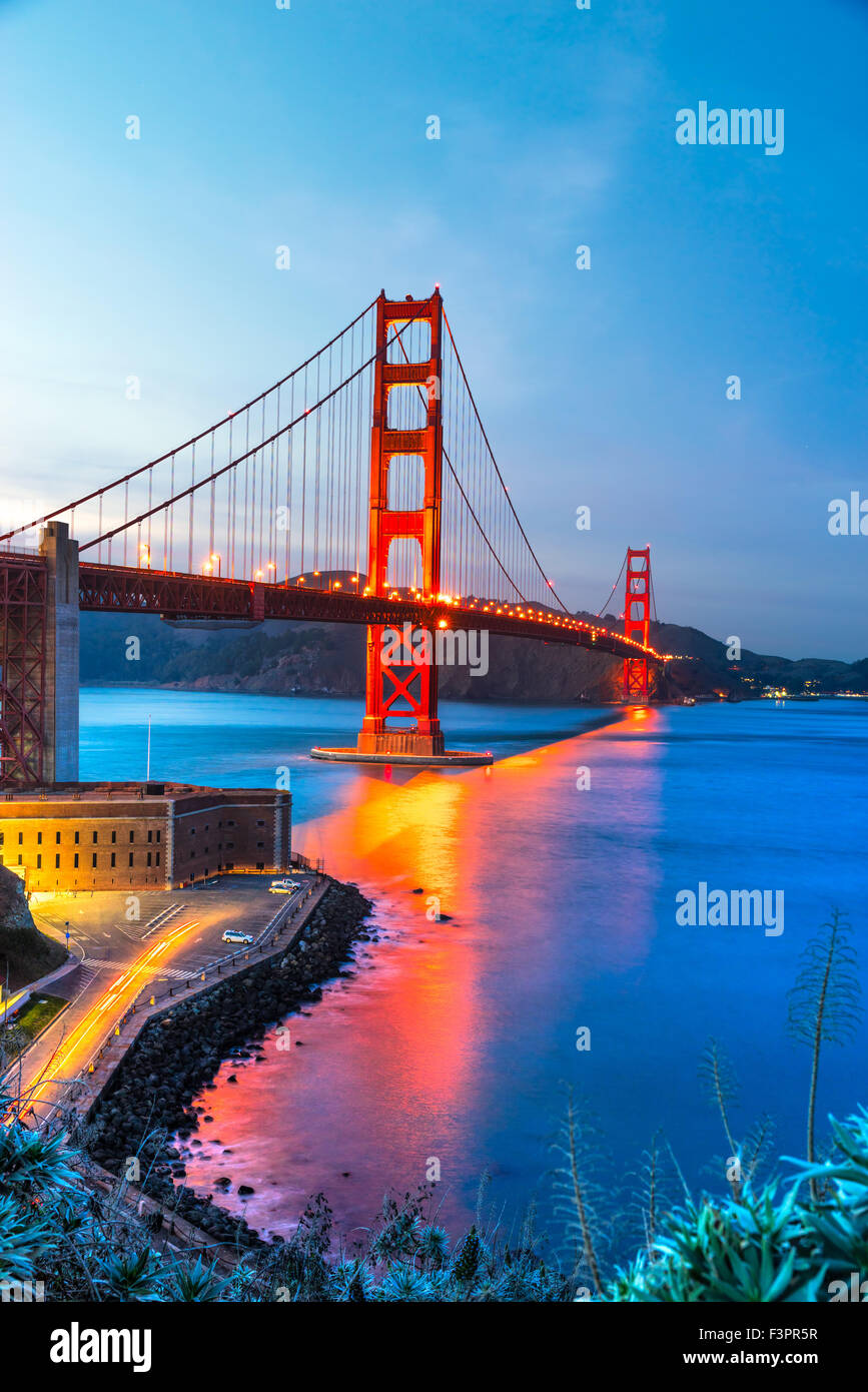 Golden Gate Bridge, San Francisco, California, USA. Stock Photo