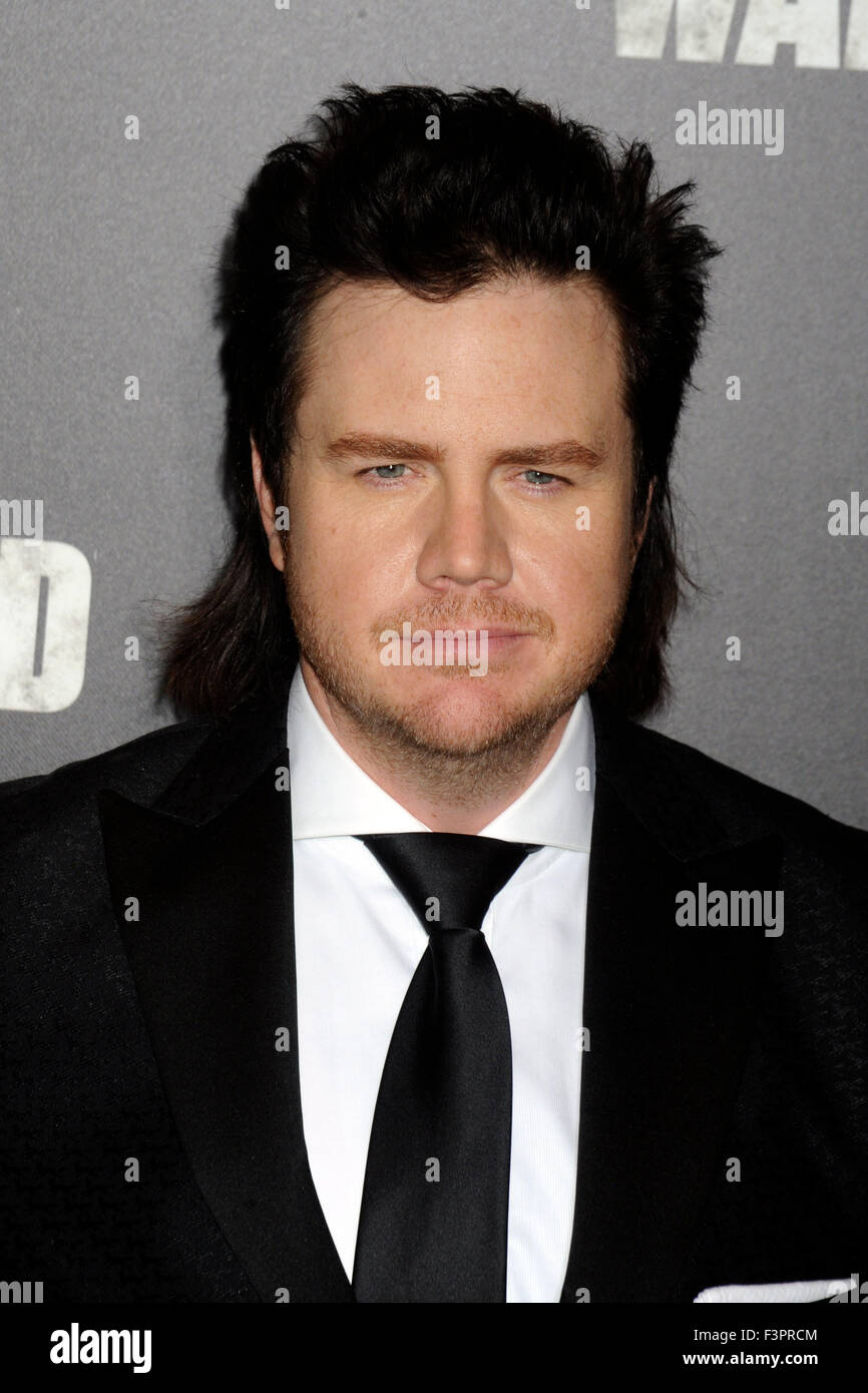 New York City. 9th Oct, 2015. Josh McDermitt attends AMC's 'The Walking Dead' Season 6 Fan Premiere Event 2015 at Madison Square Garden on October 9, 2015 in New York City. © dpa/Alamy Live News Stock Photo