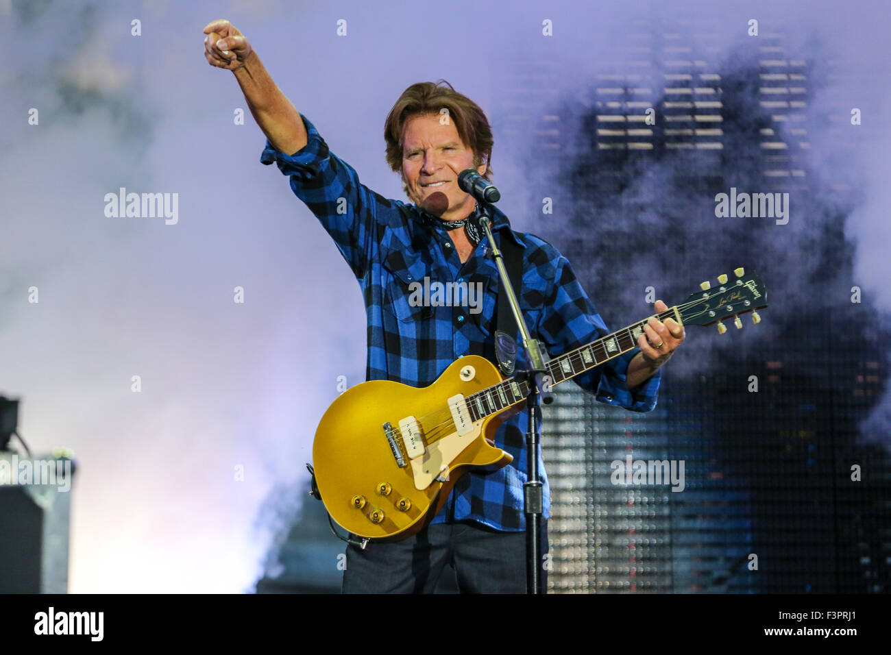 John Fogerty performs as part of their 2015 World Tour Stock Photo