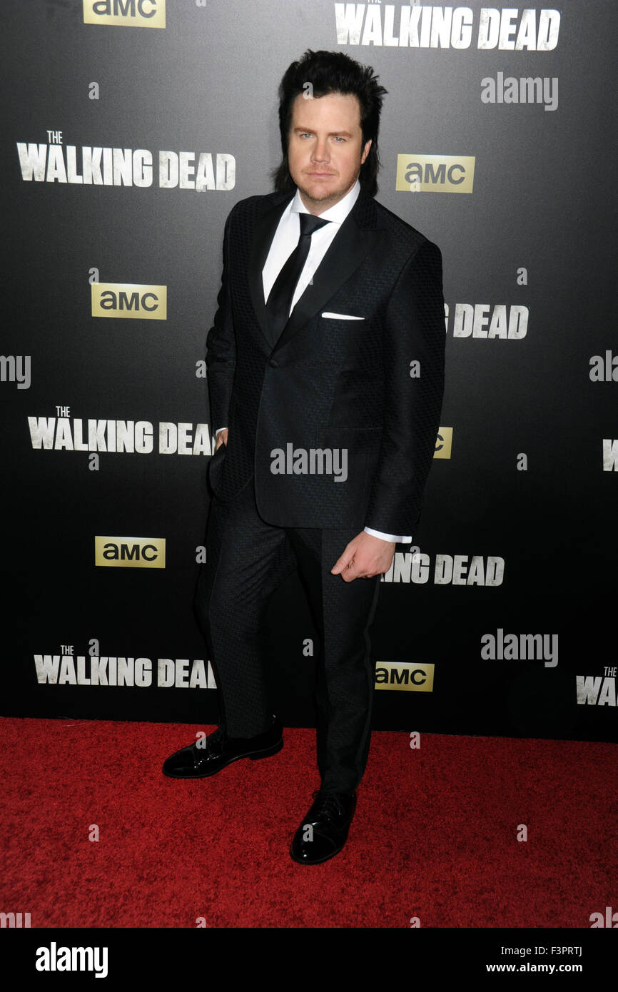 New York City. 9th Oct, 2015. Josh McDermitt attends AMC's 'The Walking Dead' Season 6 Fan Premiere Event 2015 at Madison Square Garden on October 9, 2015 in New York City. © dpa/Alamy Live News Stock Photo
