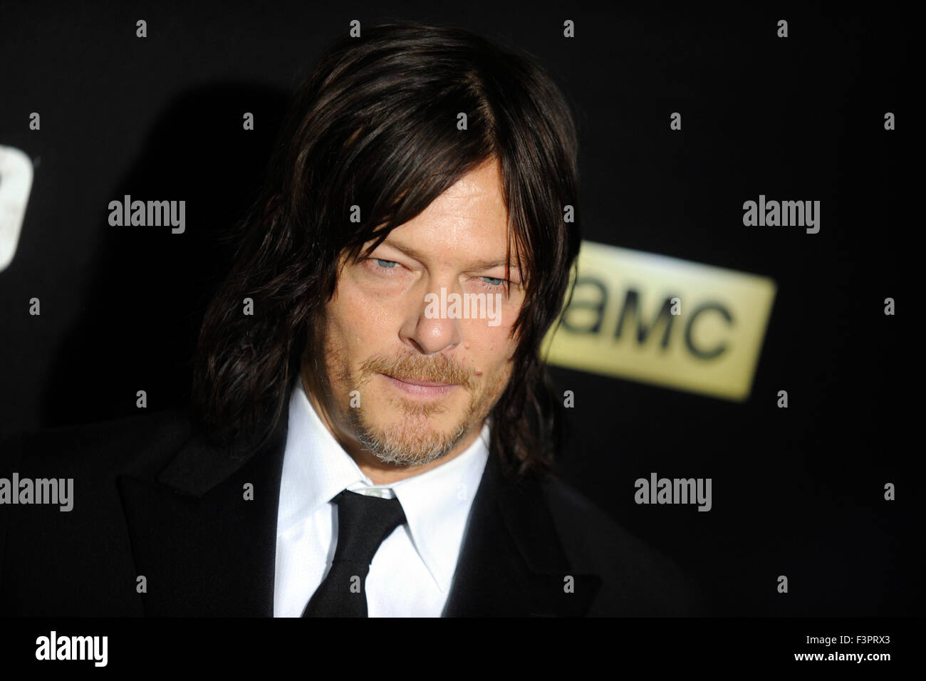 New York City. 9th Oct, 2015. Norman Reedus attends AMC's 'The Walking Dead' Season 6 Fan Premiere Event 2015 at Madison Square Garden on October 9, 2015 in New York City. © dpa/Alamy Live News Stock Photo