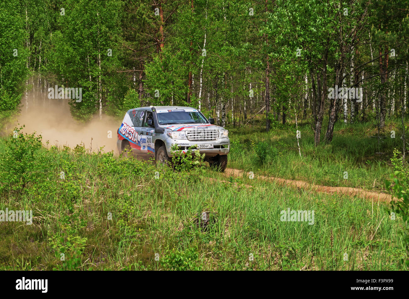 Baha Races Races on a rally-raid in forest. Rally-raid Baha