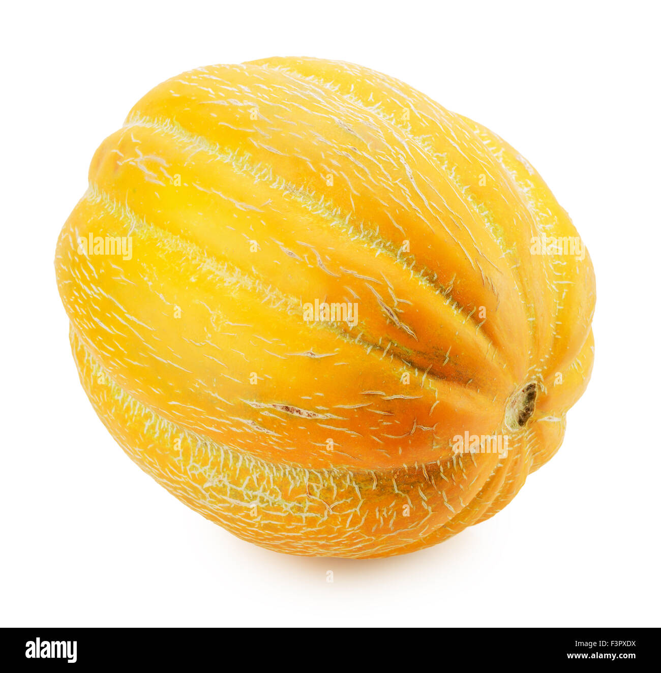 ripe melon on the white background. Stock Photo