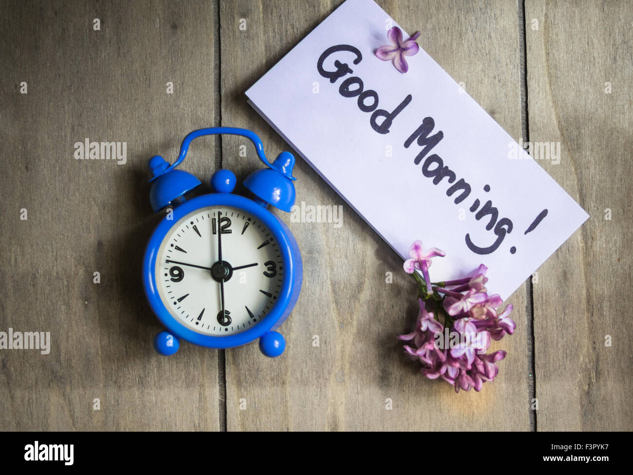 picture Photo New Style New Latest New Good Morning Images https www alamy com stock photo lilac flowers and good morning note on the rustic style background 88400459 html