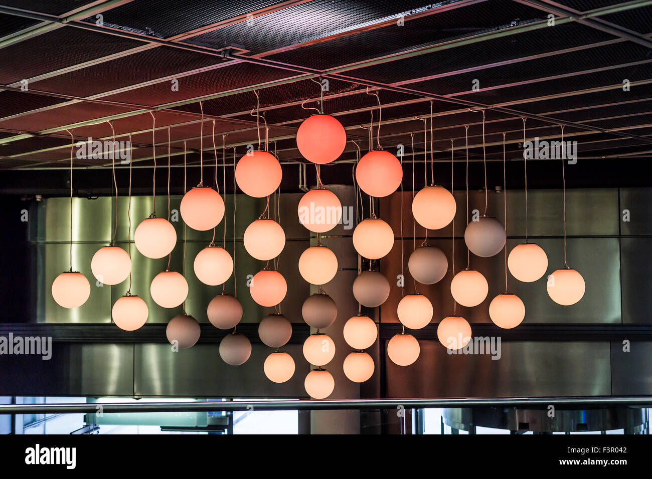 Decoration balls hanging on ceiling hires stock photography and images