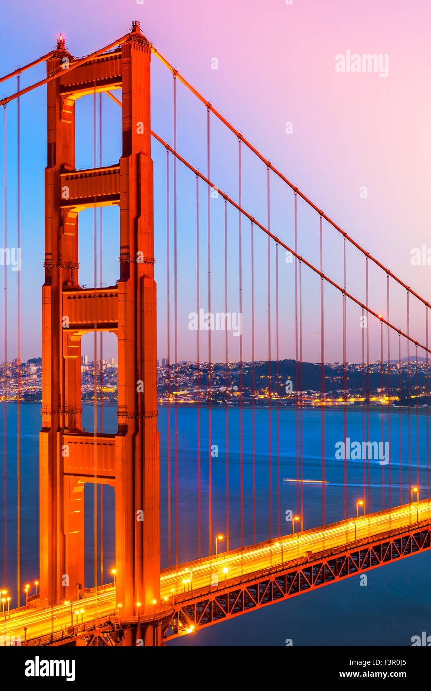 Golden Gate Bridge, San Francisco, California, USA. Stock Photo