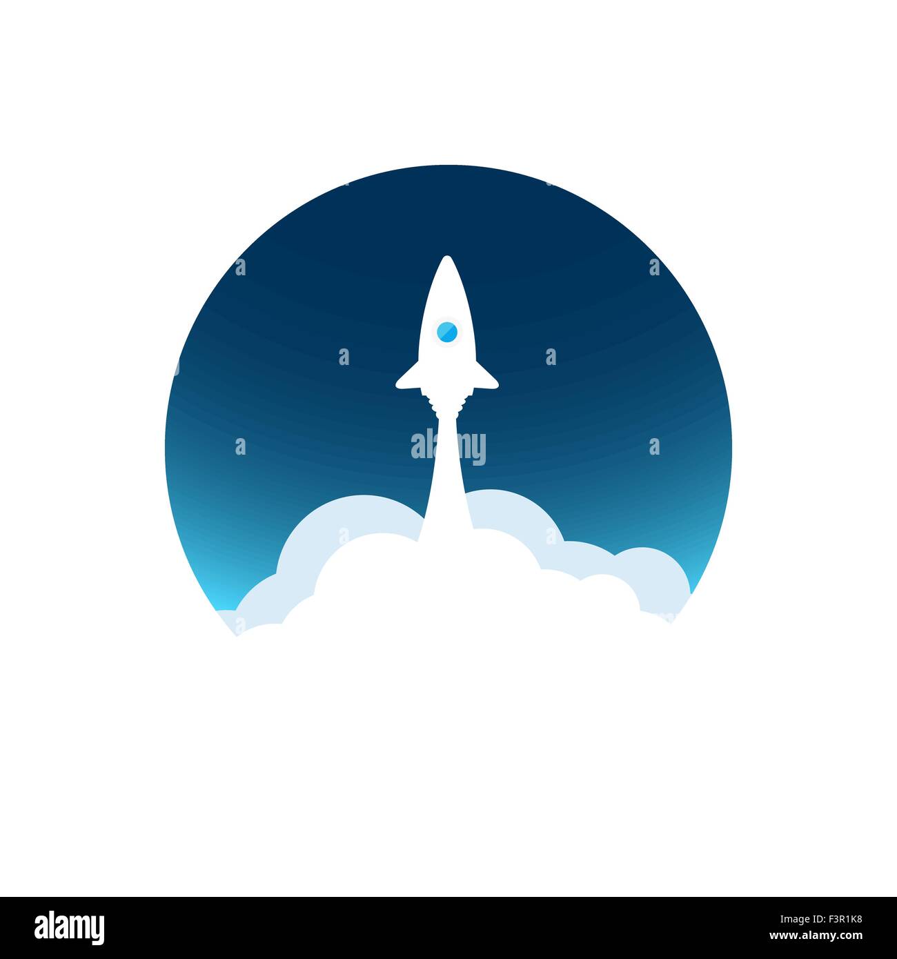 blue rocket icon