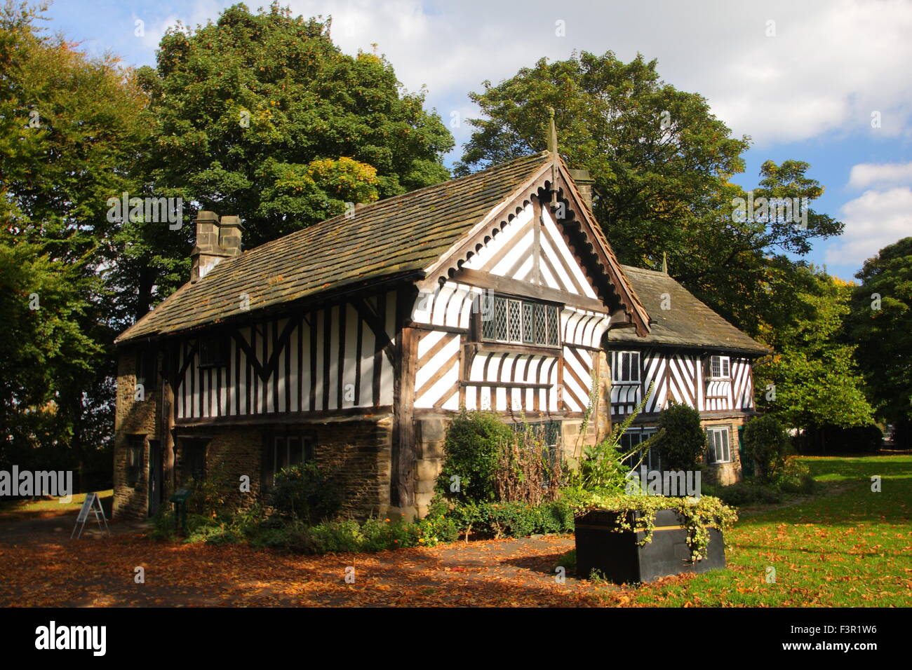 Bishops' House; a half timbered house that serves as a museum in Meersbrook Park, Sheffield, Yorkshire England Stock Photo