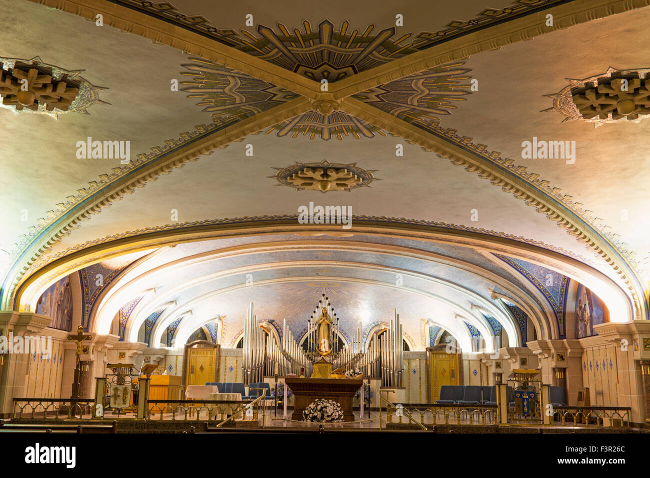 Basilica of SainteAnnedeBeaupre chapel in the crypt. Quebec