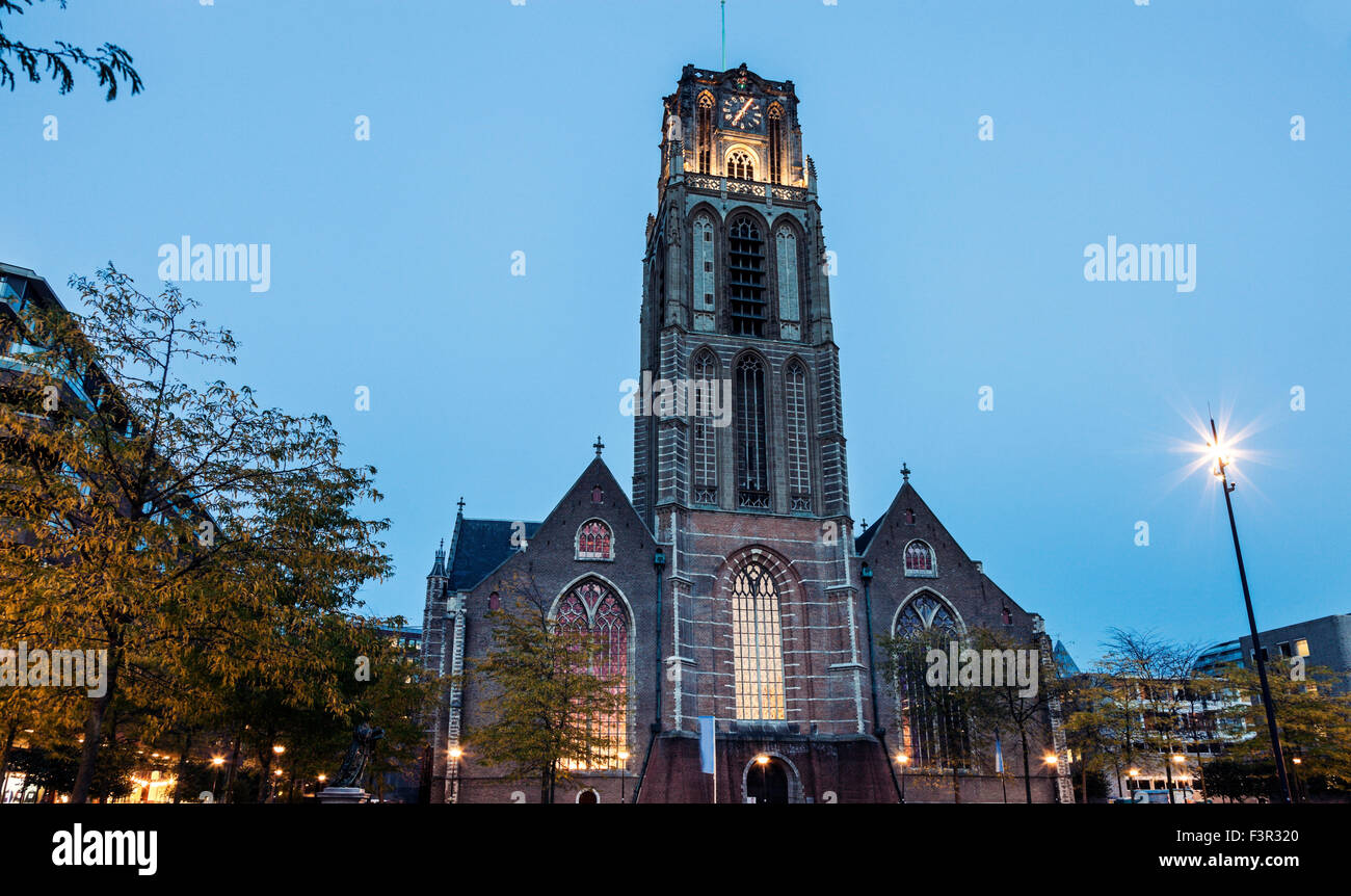 Church in Rotterdam, Netherlands. Stock Photo