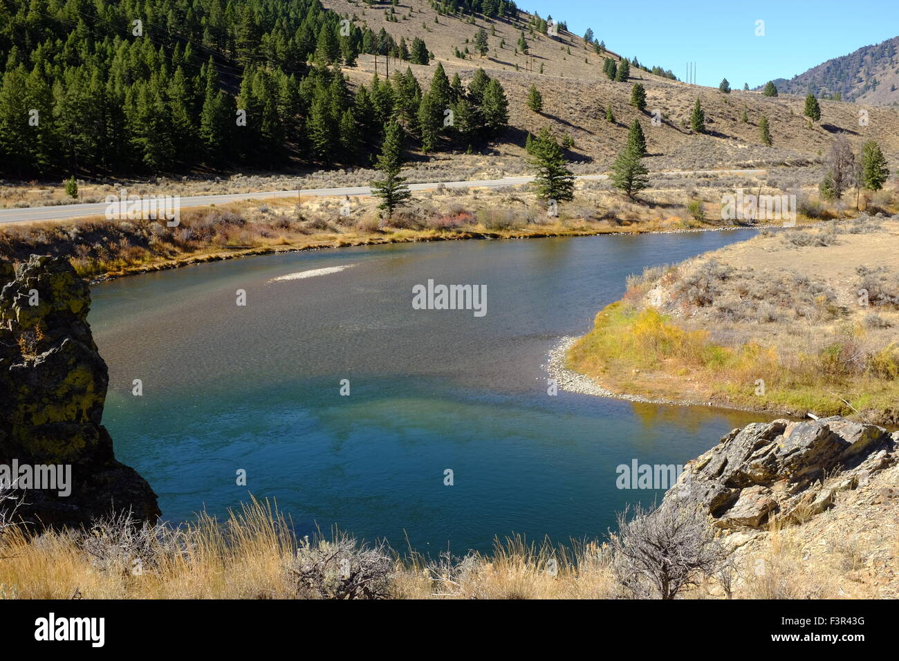 Salmon River in Idaho Stock Photo