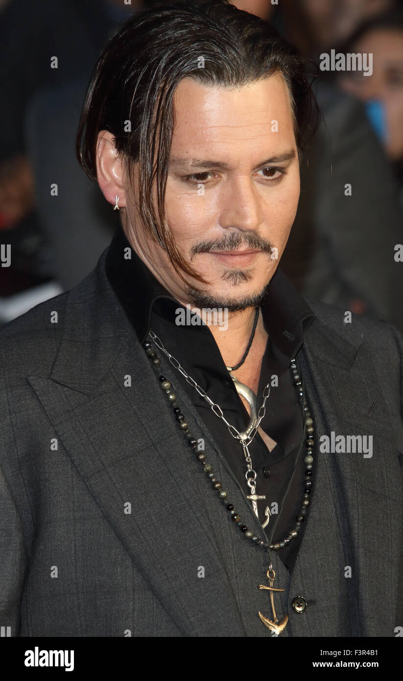 London, UK. 11th Oct, 2015. Johnny Depp at the BFI London Film Stock ...