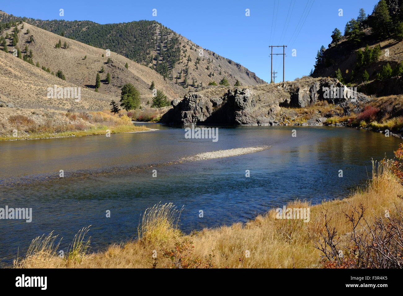 Salmon River in Idaho Stock Photo