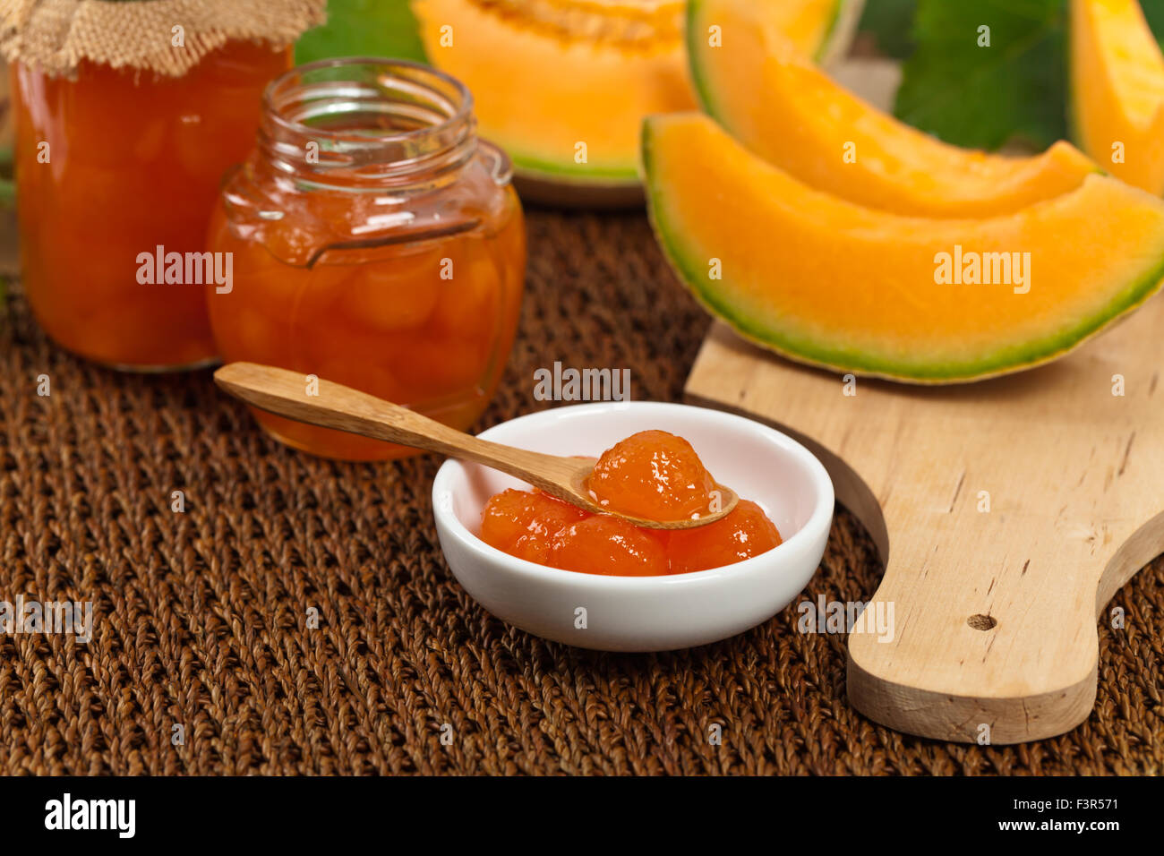Exotic Melon Compote or Jam Stock Photo Alamy