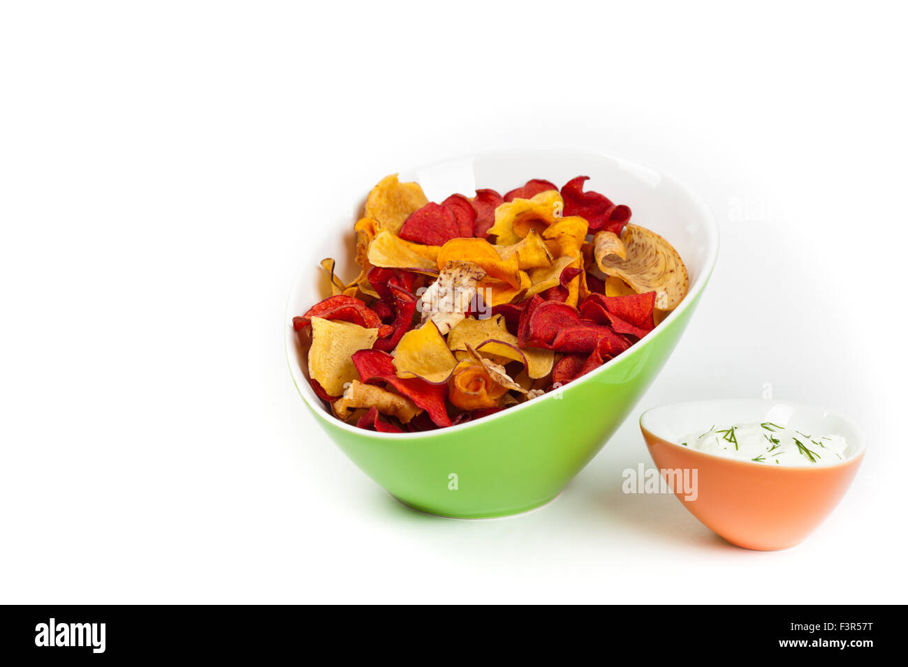 Organic Vegetable Chips Stock Photo Alamy