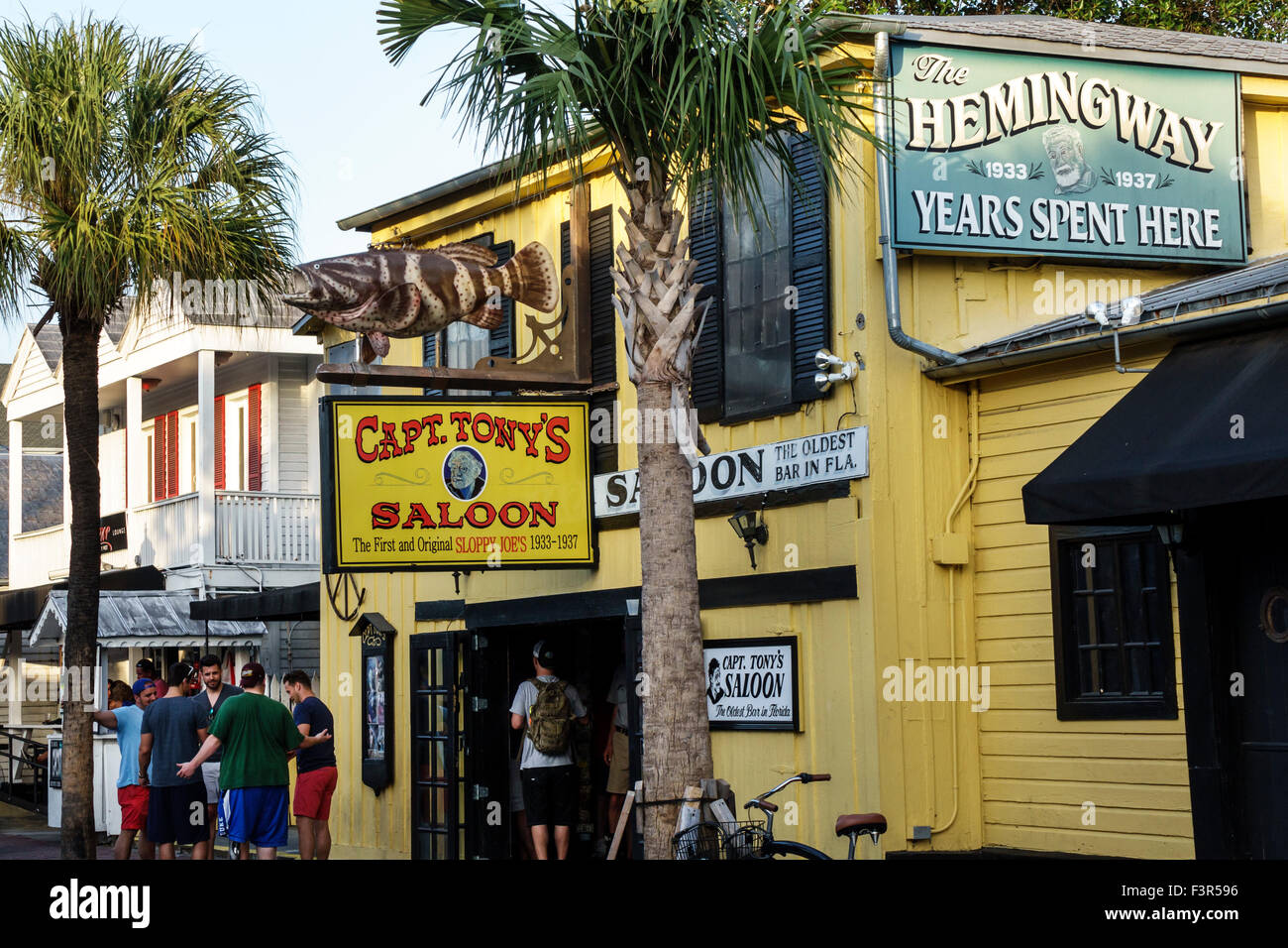 Florida,Key West,Keys,Greene Street,Capt. Captain Tony's Saloon,original Sloppy Joe's,bar lounge pub,front,entrance,FL150509068 Stock Photo