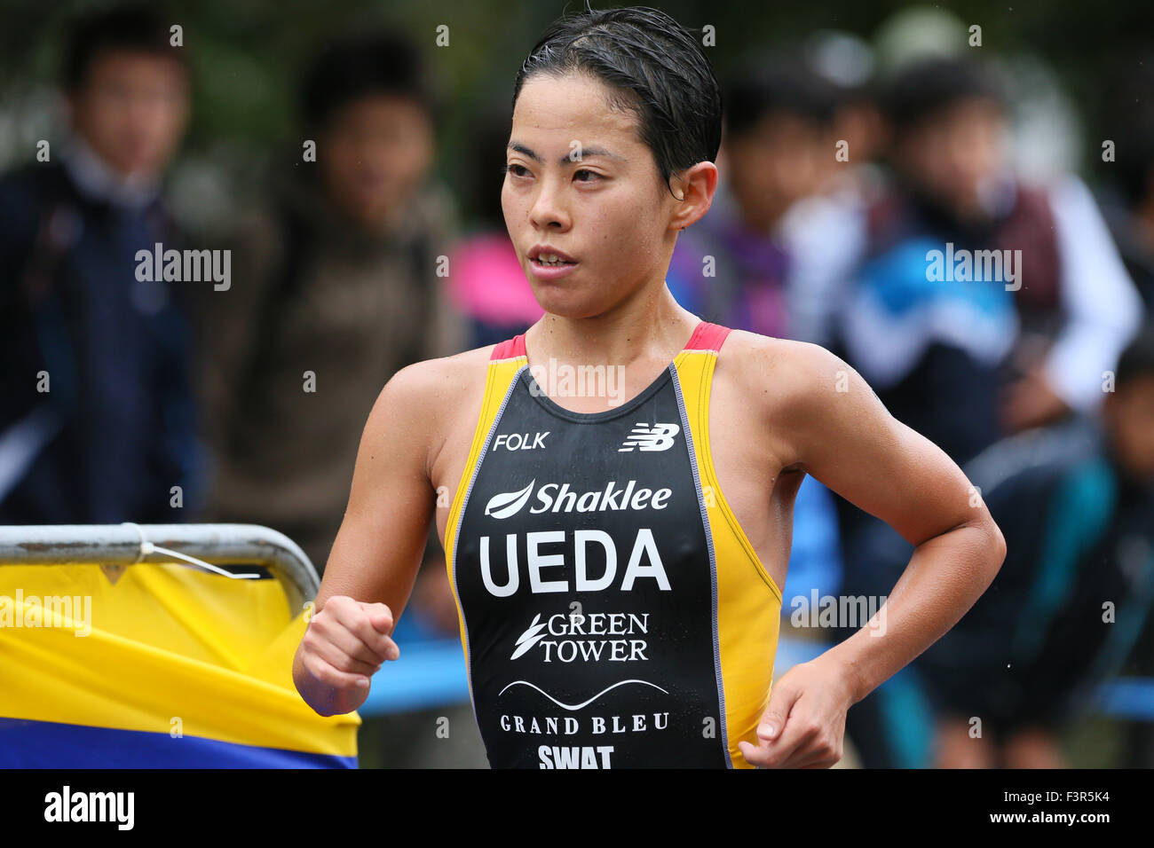 Odaiba, Tokyo, Japan. 11th Oct, 2015. Ai Ueda Triathlon 21st Japan