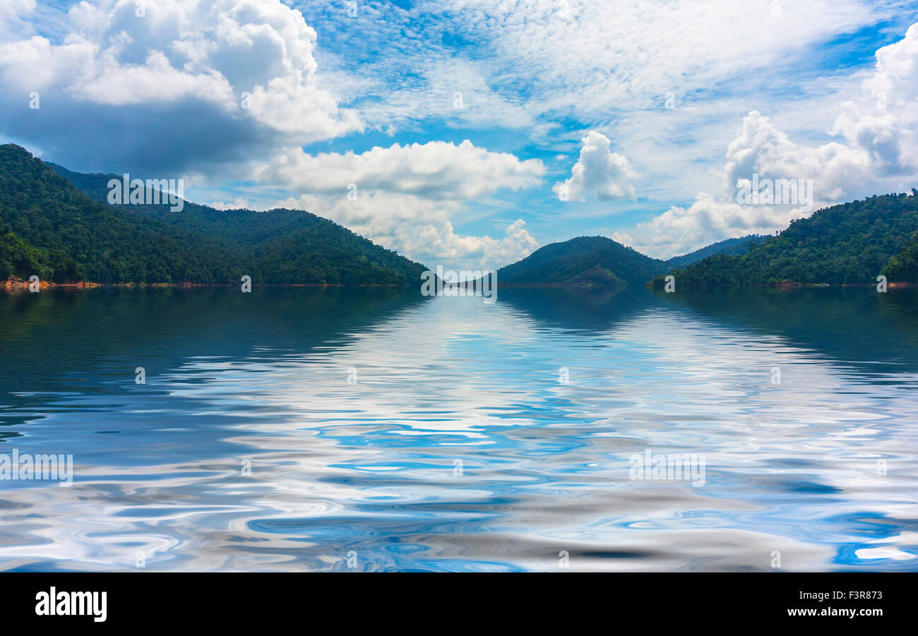 Mountain with blue skies Stock Photo - Alamy