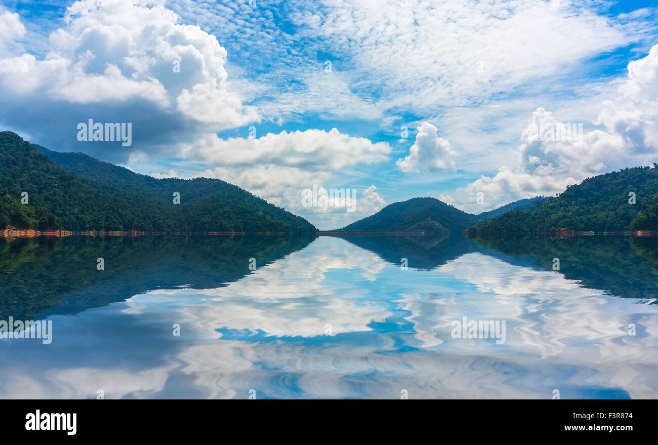 Mountain with blue skies Stock Photo - Alamy