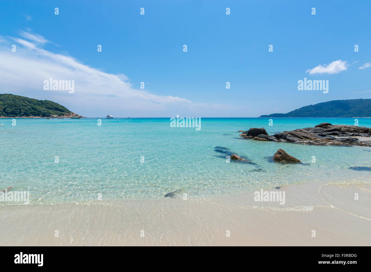 Clear water with blue skies Stock Photo - Alamy