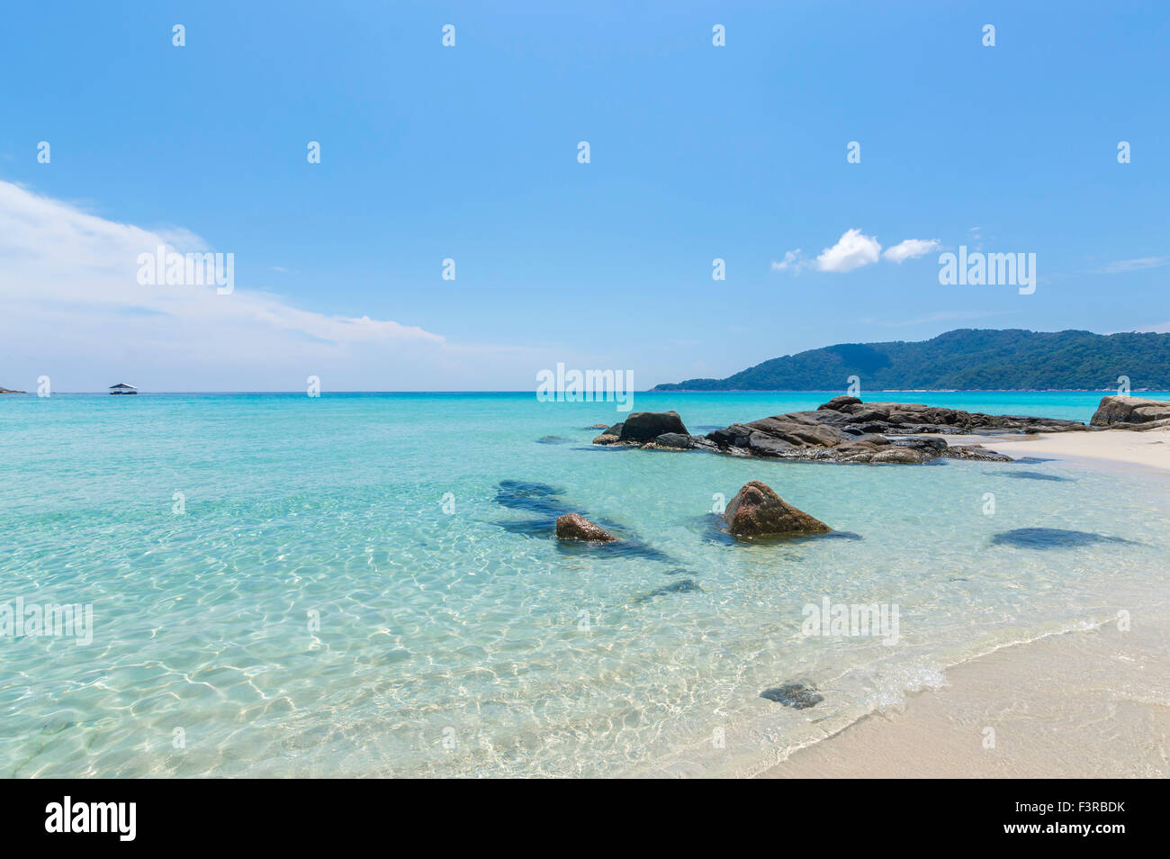Clear water with blue skies Stock Photo - Alamy