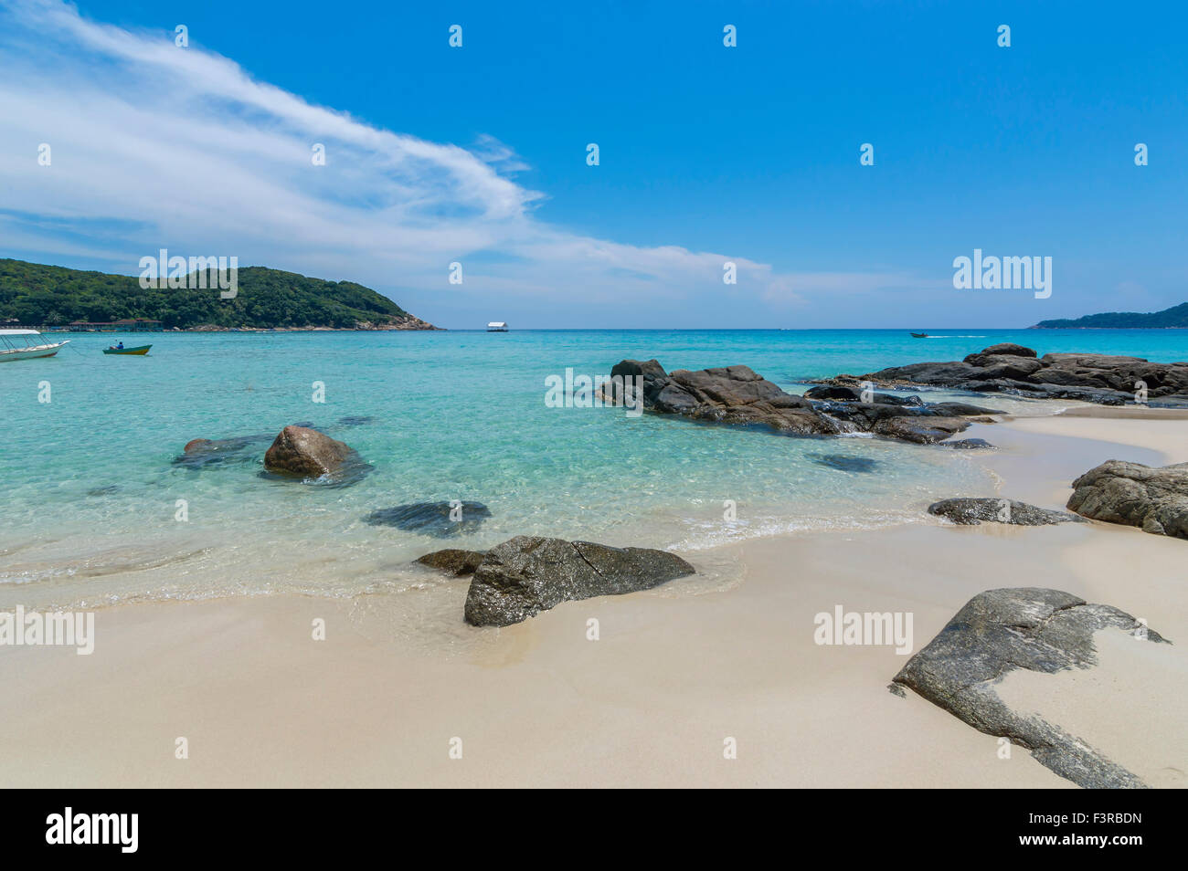 Clear water with blue skies Stock Photo - Alamy