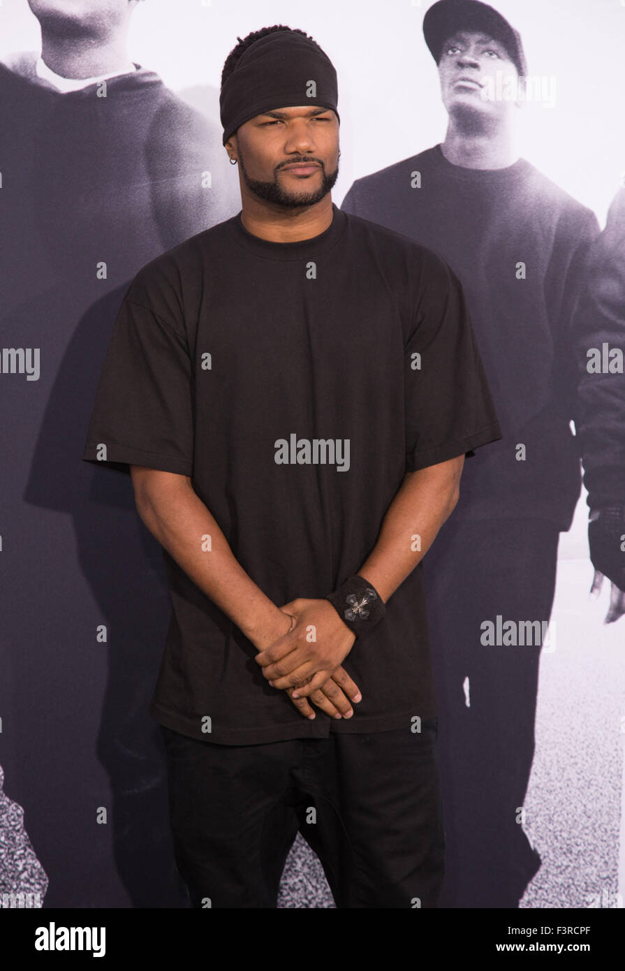 World Premiere of Universal Pictures' 'Straight Outta Compton' held at The Microsoft Theatre - Arrivals  Featuring: Damien Dante Wayans Where: Los Angeles, California, United States When: 10 Aug 2015 Stock Photo