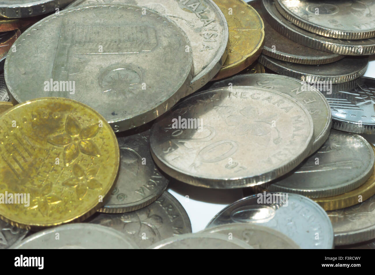 Stack coin background Stock Photo - Alamy