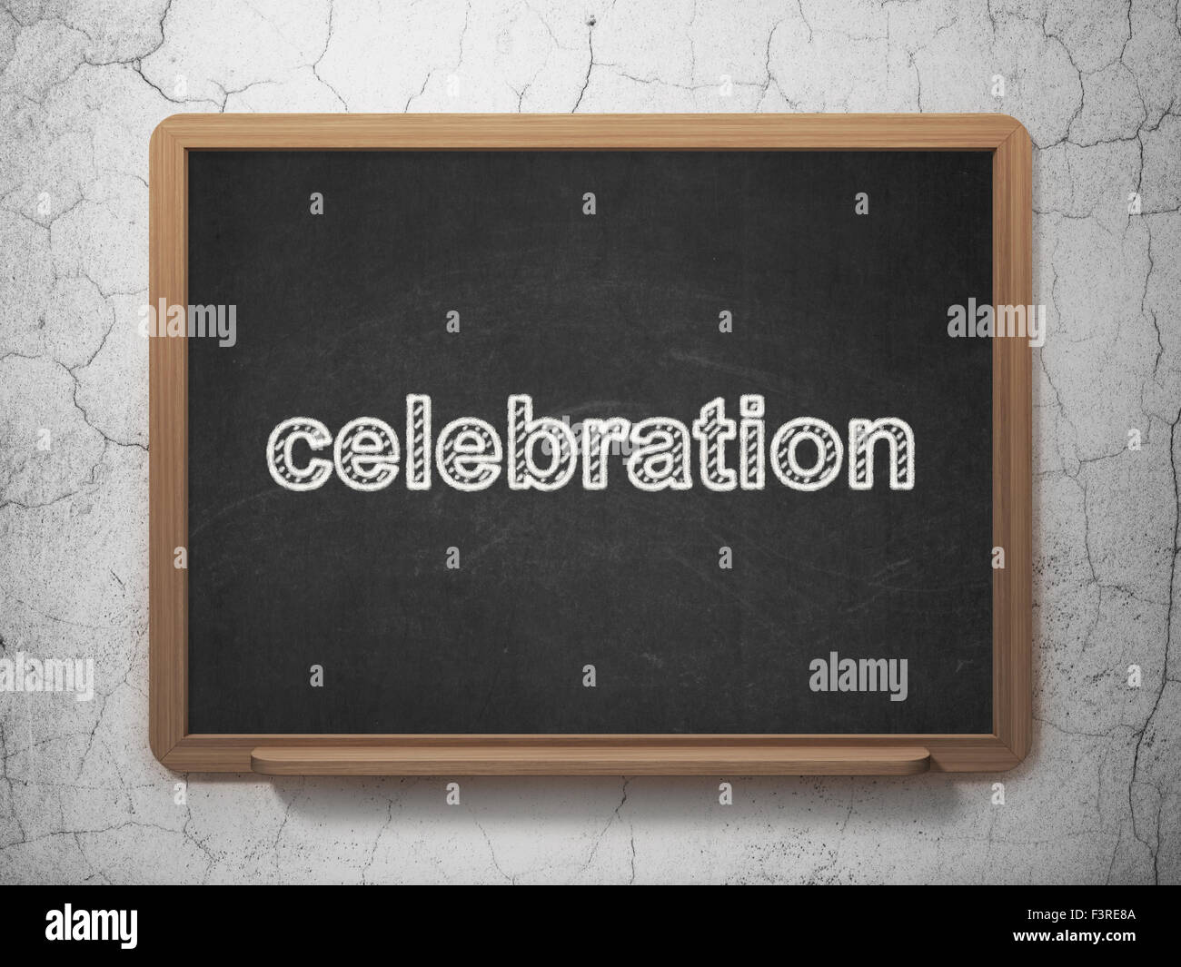Entertainment, concept Celebration on chalkboard background Stock