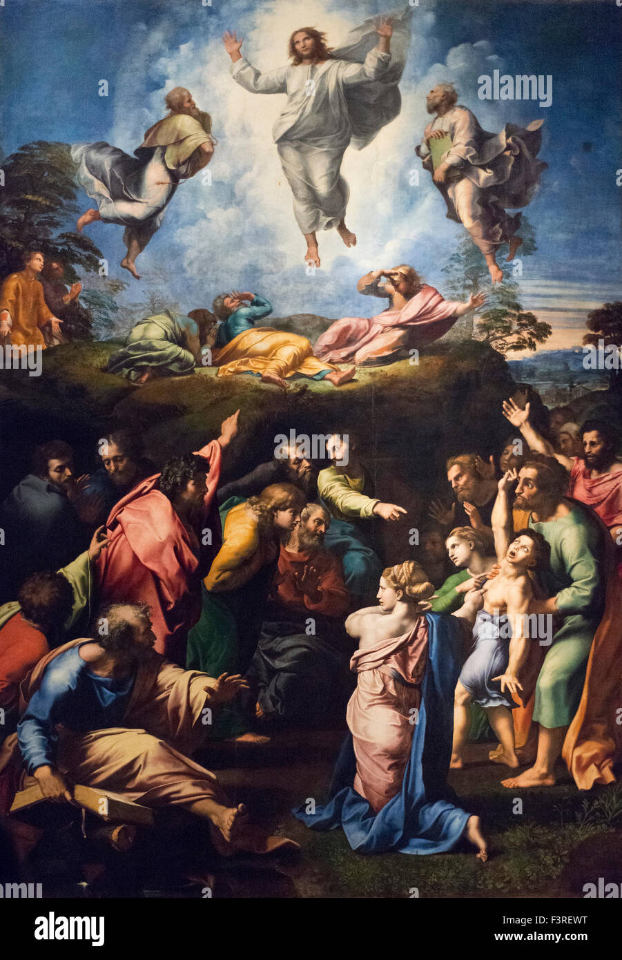 Rome. Italy.  Transfiguration of Christ (1516-1520) by Raphael 1483-1520. Vatican Museums. Oil on wood. Musei Vaticani. Stock Photo