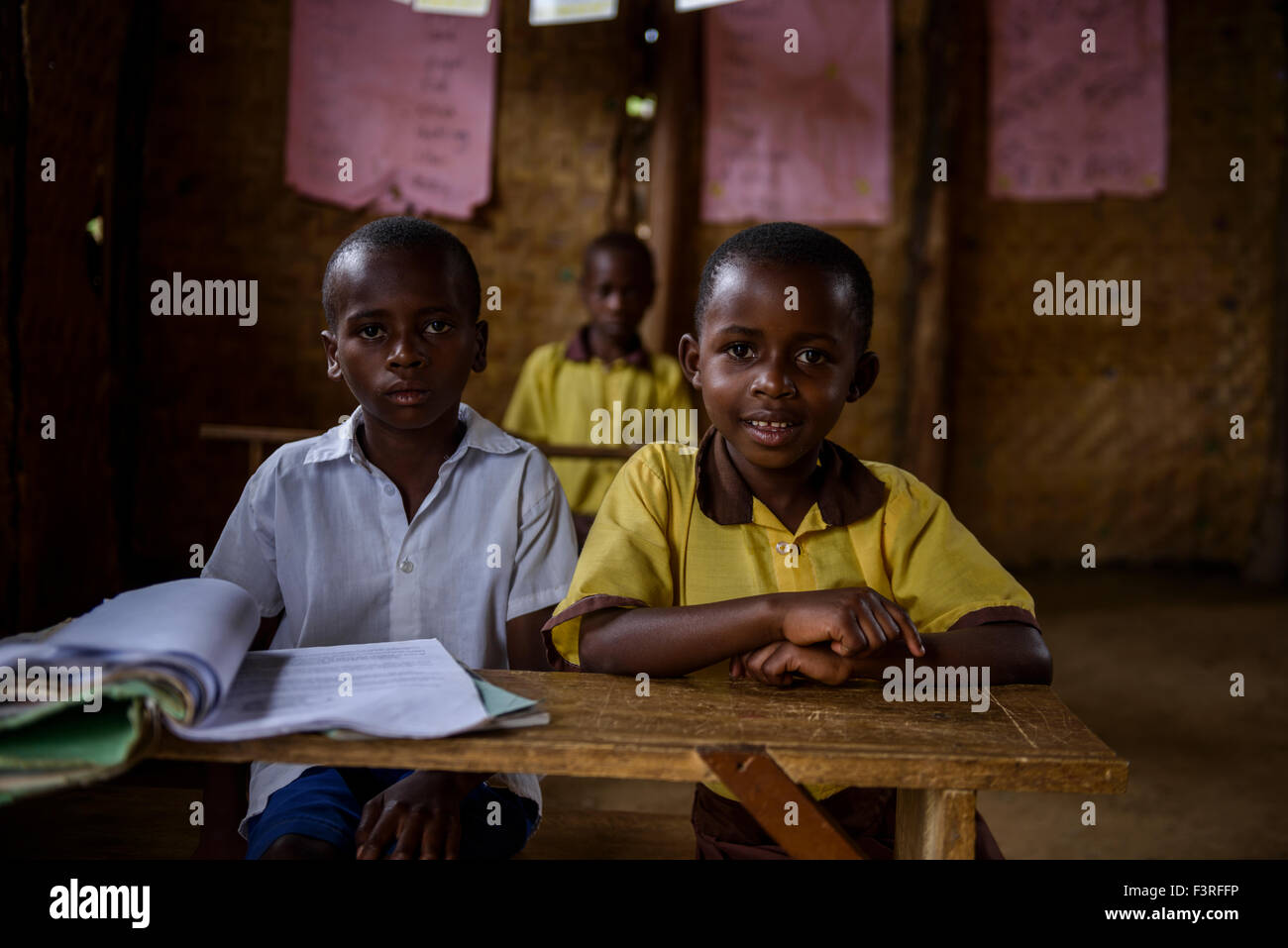Rural school, Western Uganda, Africa Stock Photo