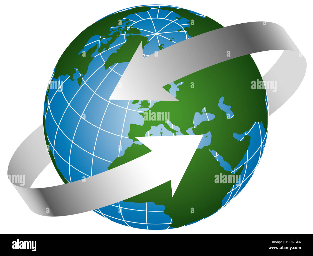 Global logo Stock Photo